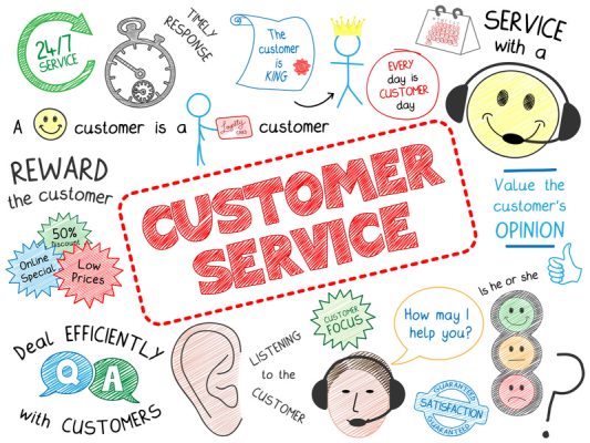Customer Service is the key to success.